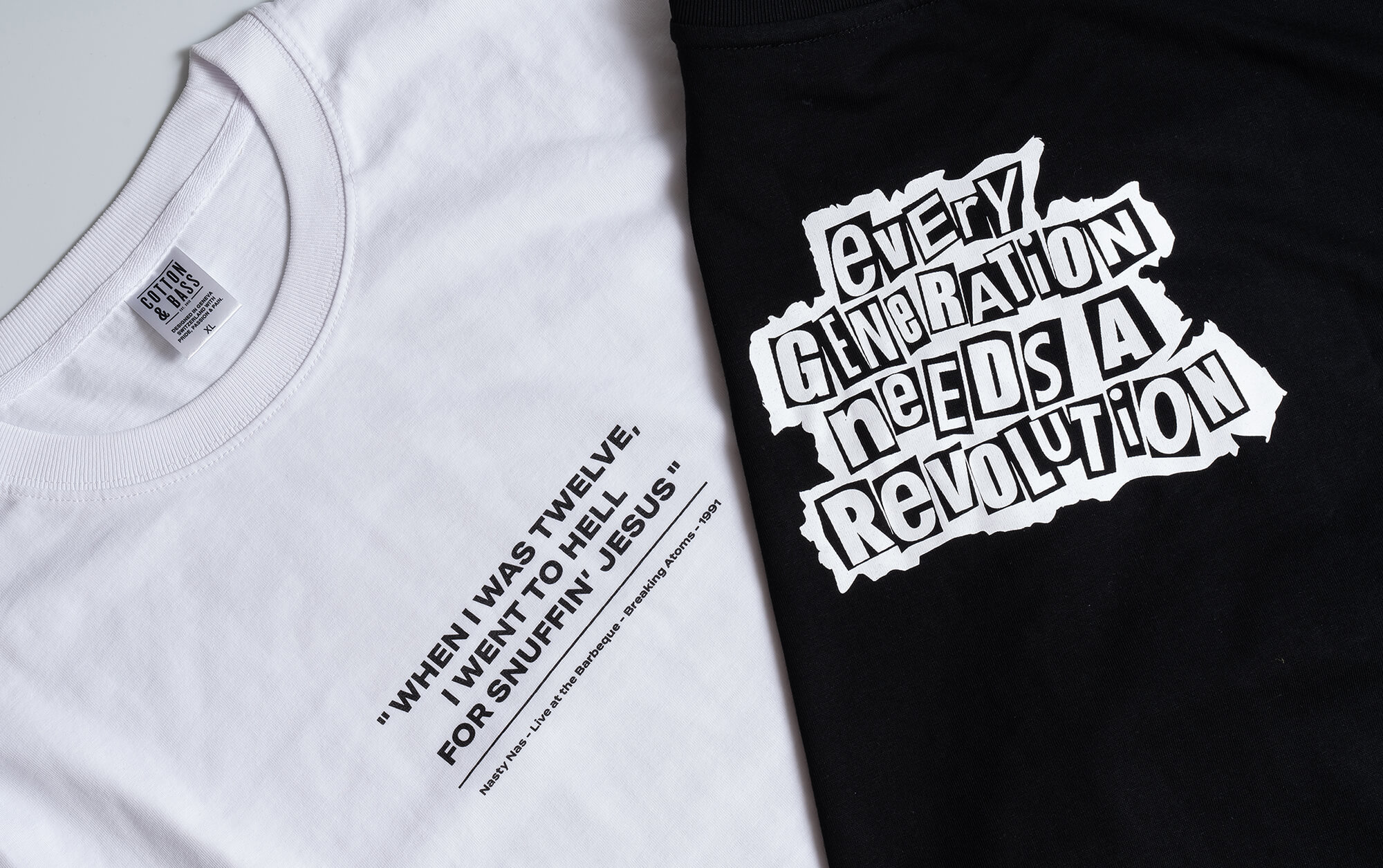 T-shirt Nas et Every Generation - Cotton & Bass 